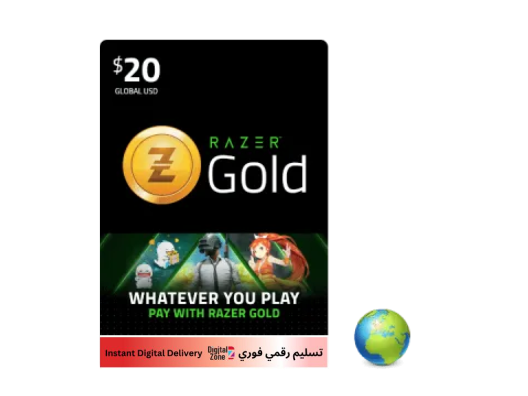 سعر التجزئة لـ Razer Gold 20 دولارًا سعر التجزئة لـ Razer Gold 20 دولارًا